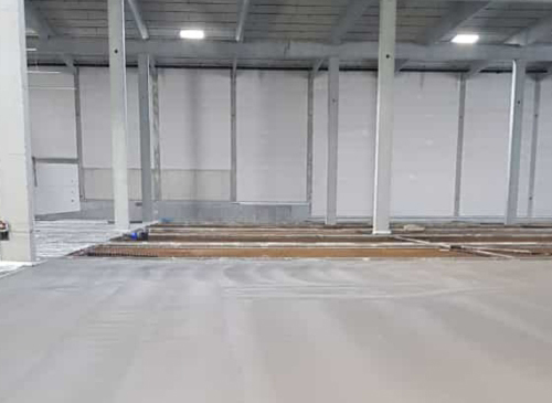 Baufortschritt Bodeneinbau
