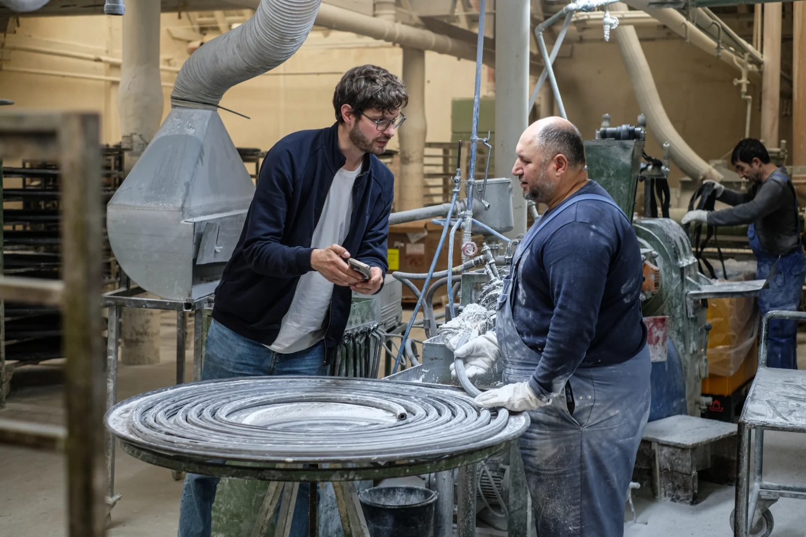 Mitarbeiter in der Produktion