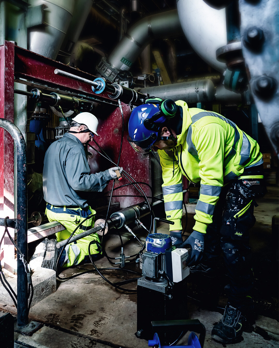 Servicetechniker im Einsatz