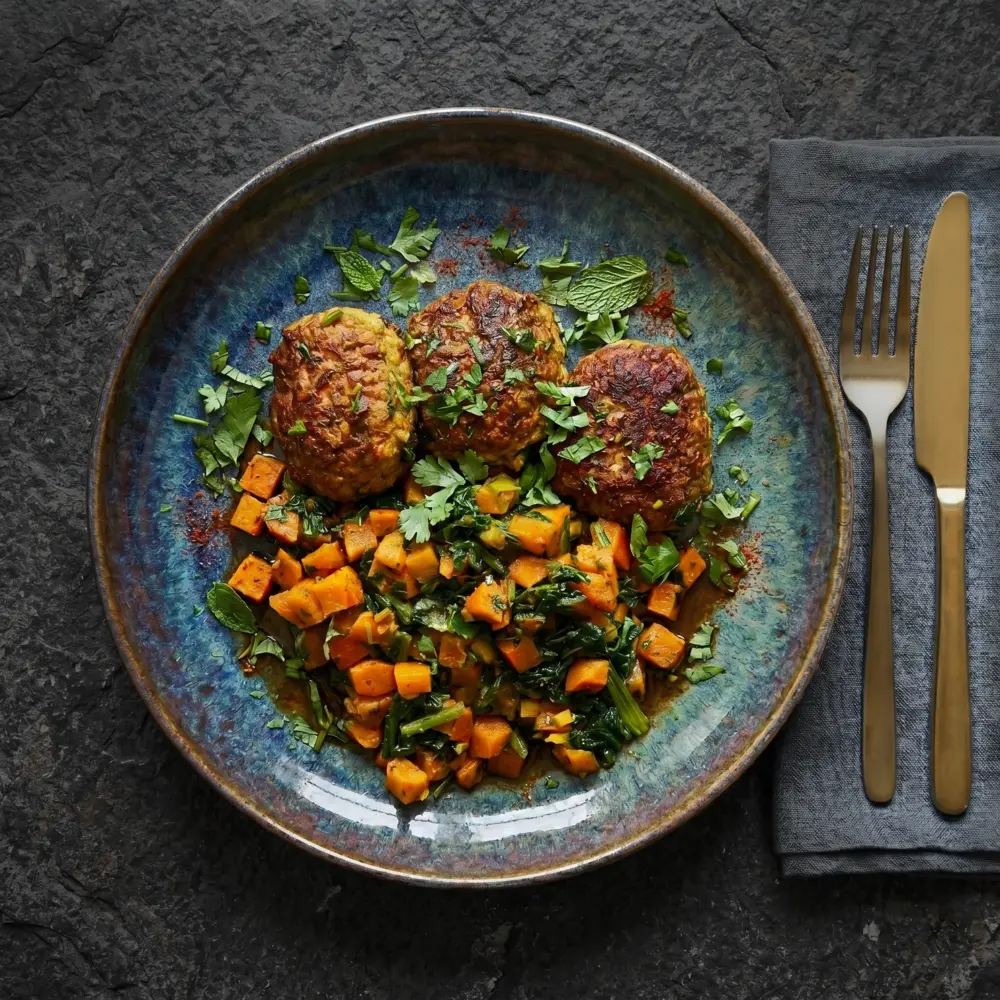 Golden Hokkaido Kofta – Gericht aus dem Mana-Menü