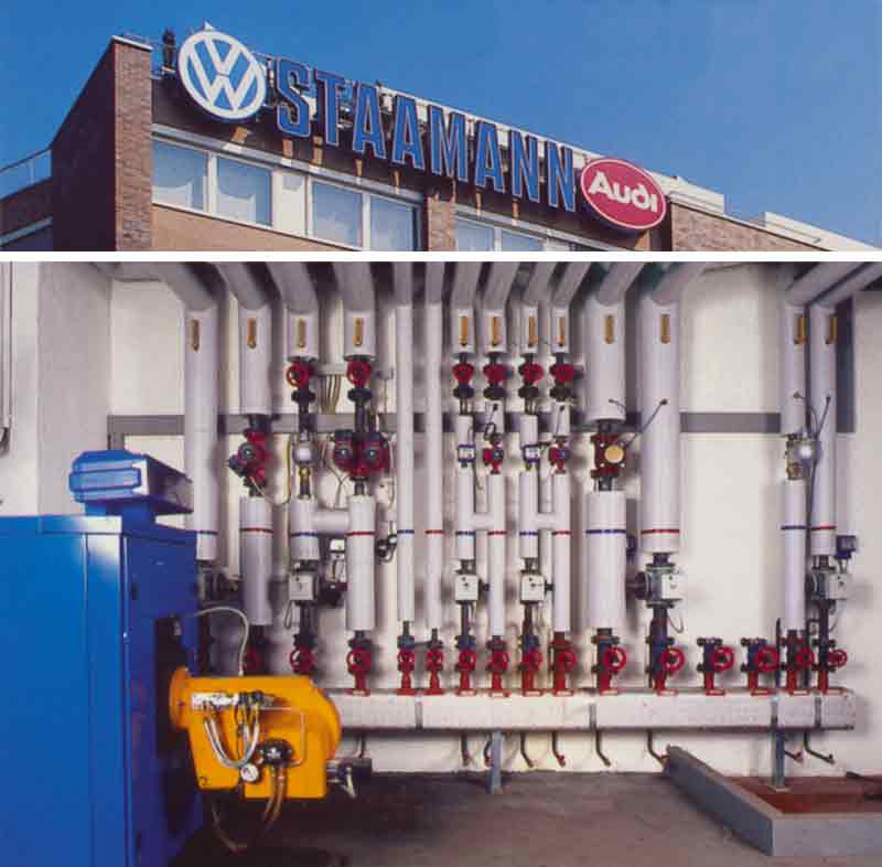 Kesselanlage 1 × 305 kW Ölfeuerung, Wohn- und Bürogebäude Berlin-Tegel