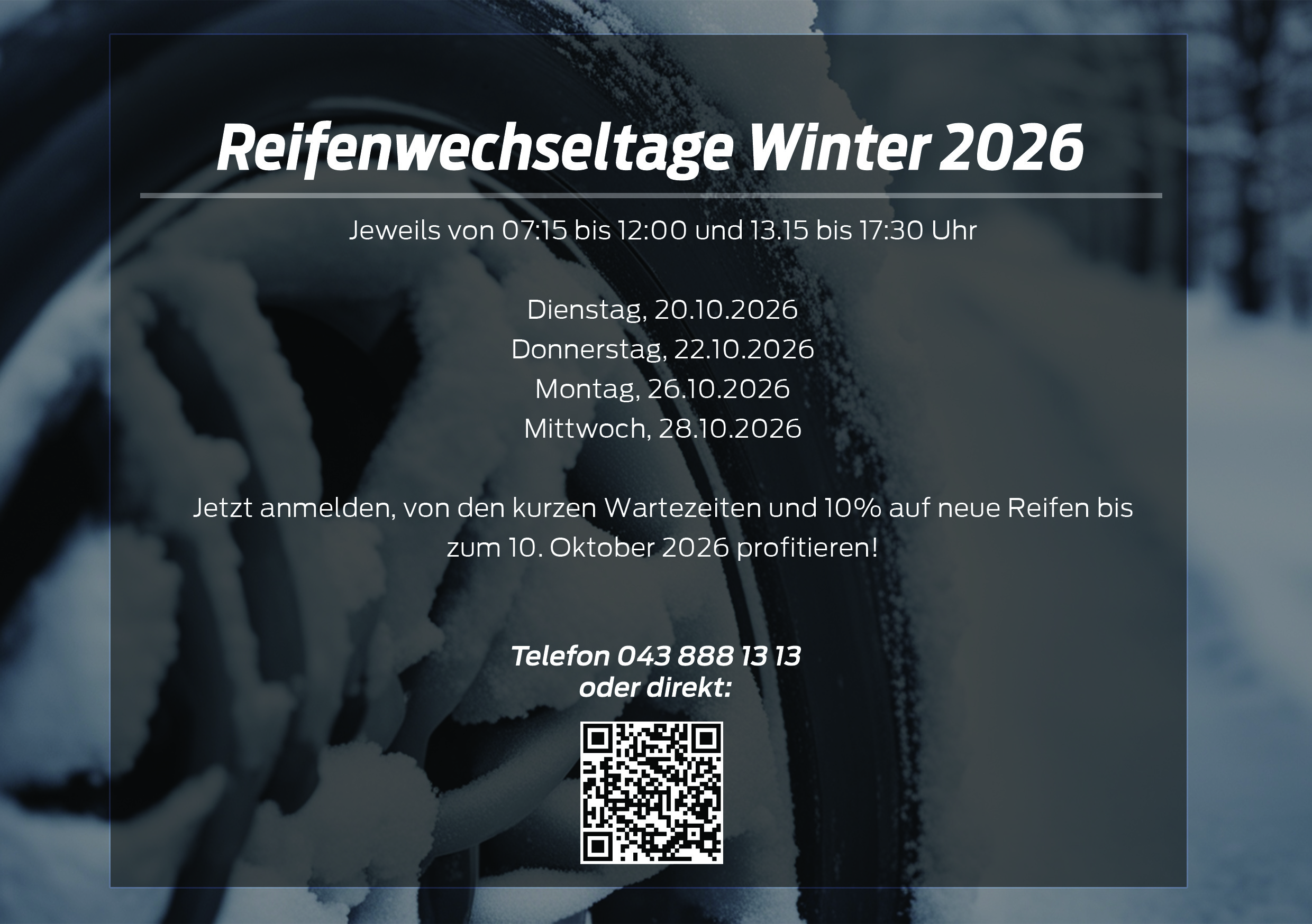Reifenwechsel in der Werkstatt