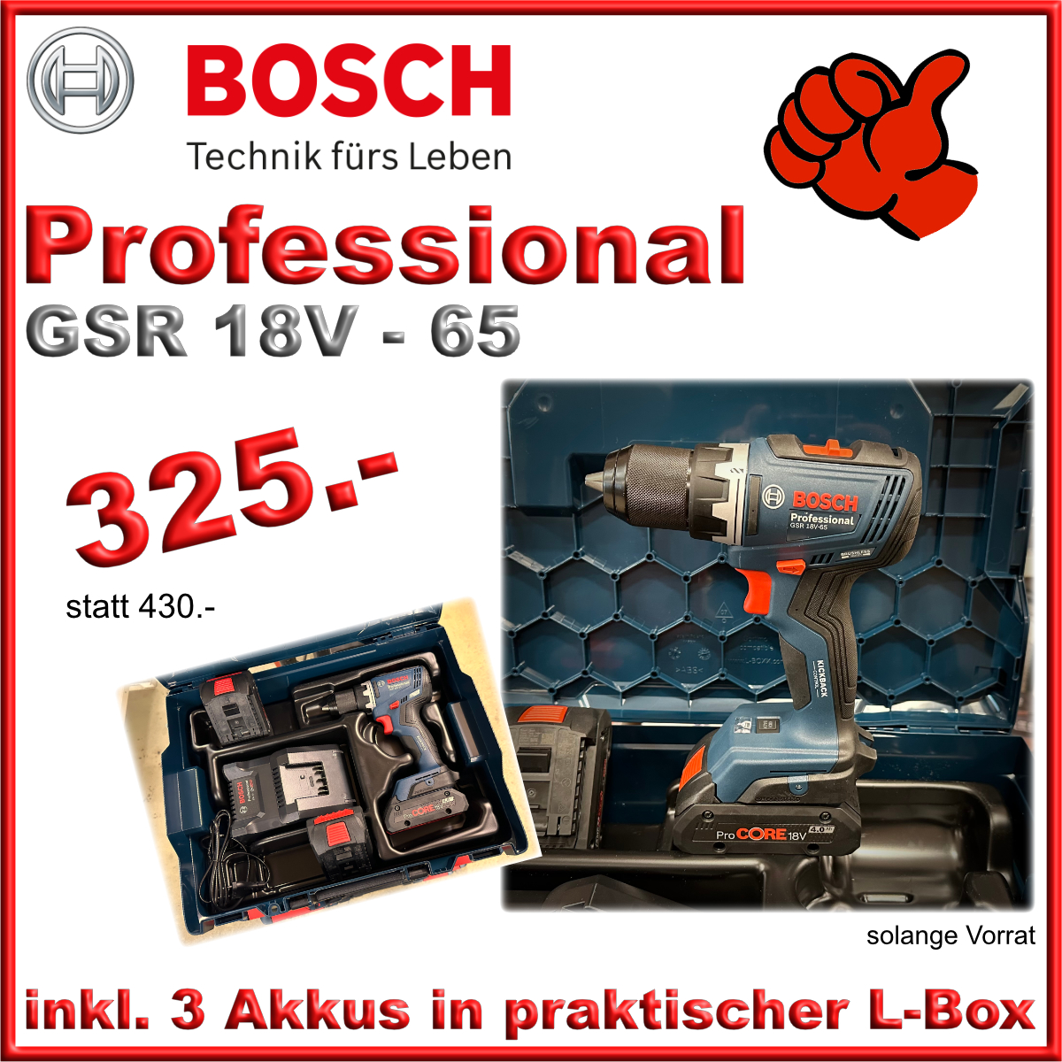Bosch GSR 18V Cordless Drill