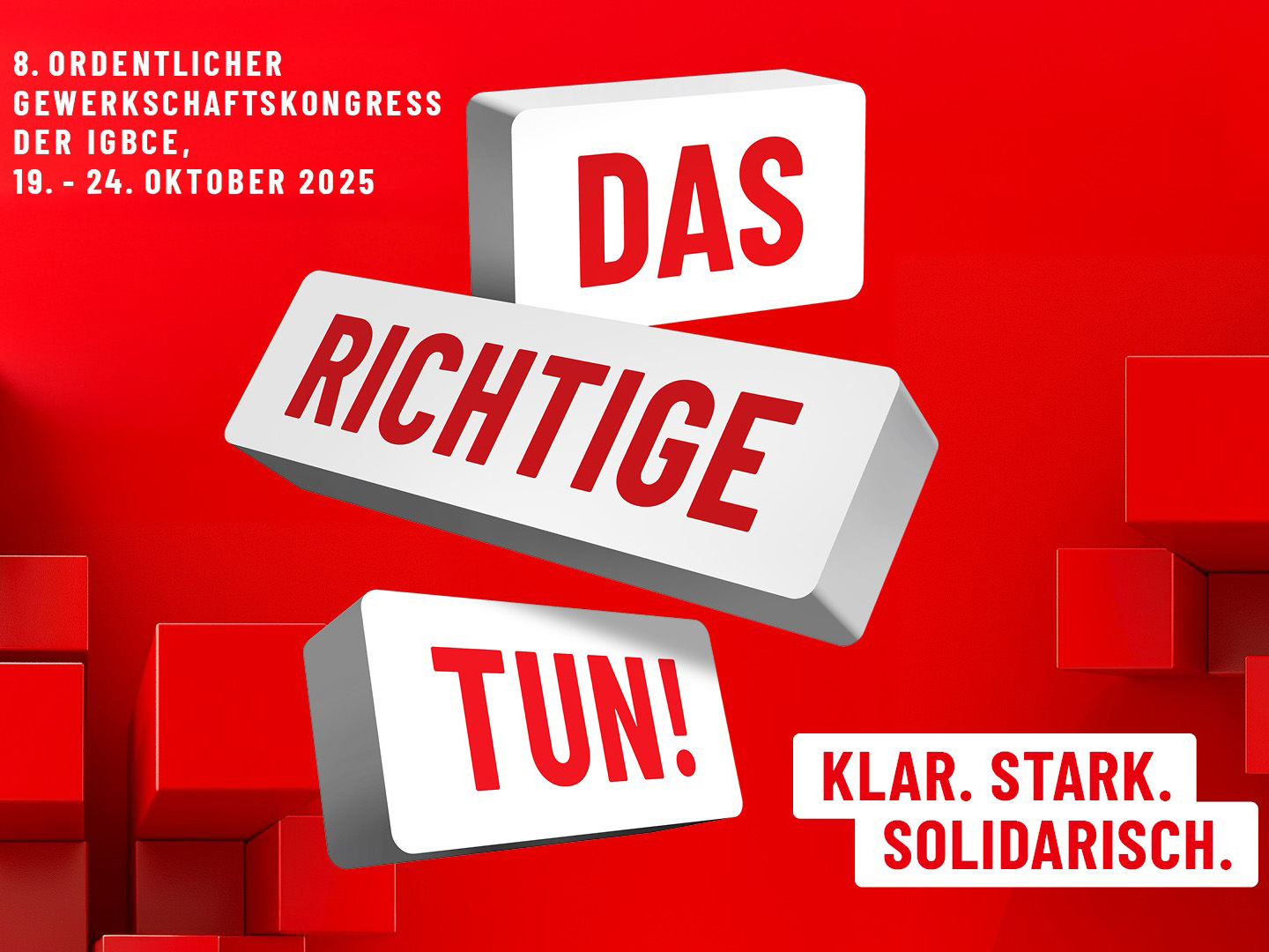 8. Ordentlicher Gewerkschaftskongress 2025 in Hannover unter dem Motto „Das