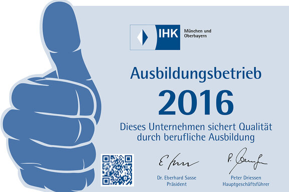 Ausbildungsbetrieb 2016