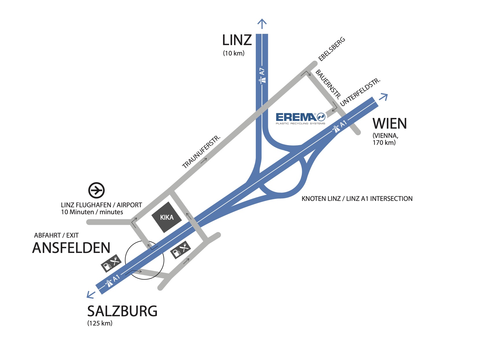 Lageplan Ansfelden