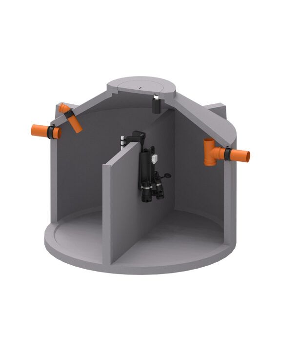 PUMP Betonbehälter Querschnitt