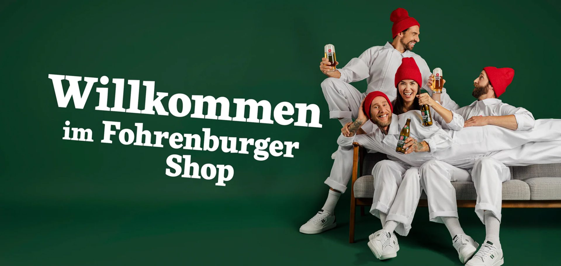 Team im Brauereishop