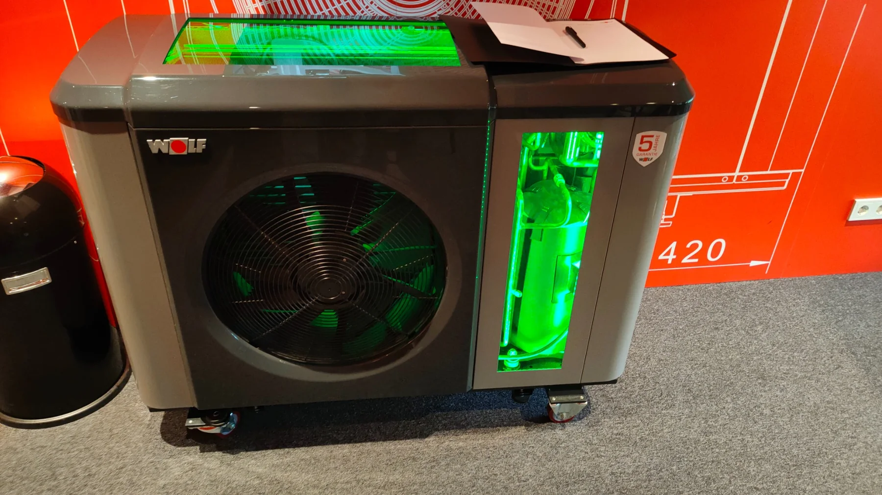 Wolf Wärmepumpe, Technikansicht