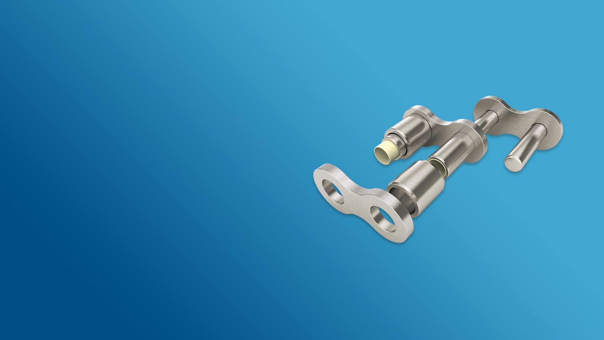 Rostfreie Marathonketten mit TRIGLEIT II Polymer-Gleitlager