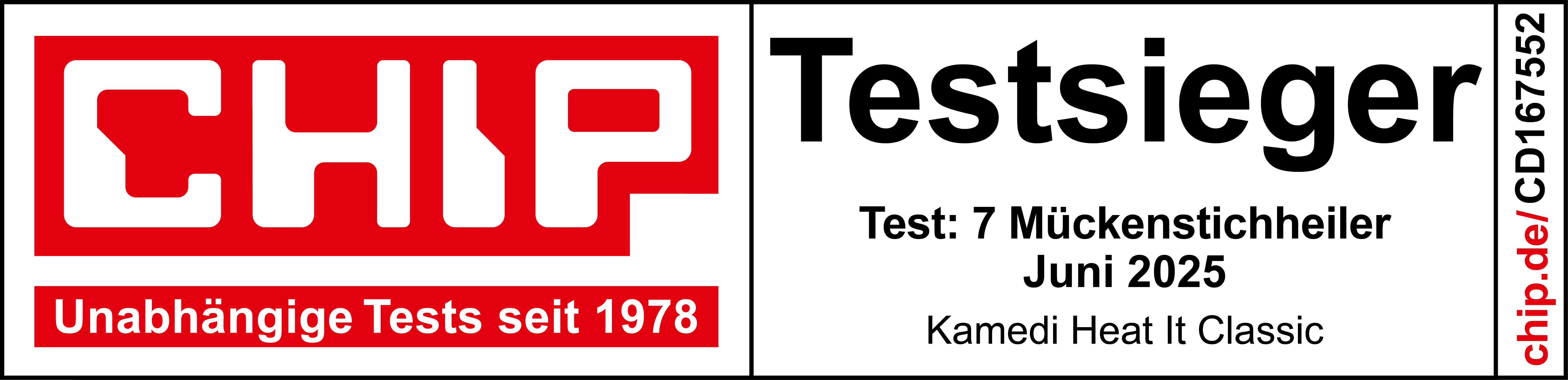 heat it® classic als Testsieger (CHIP)
