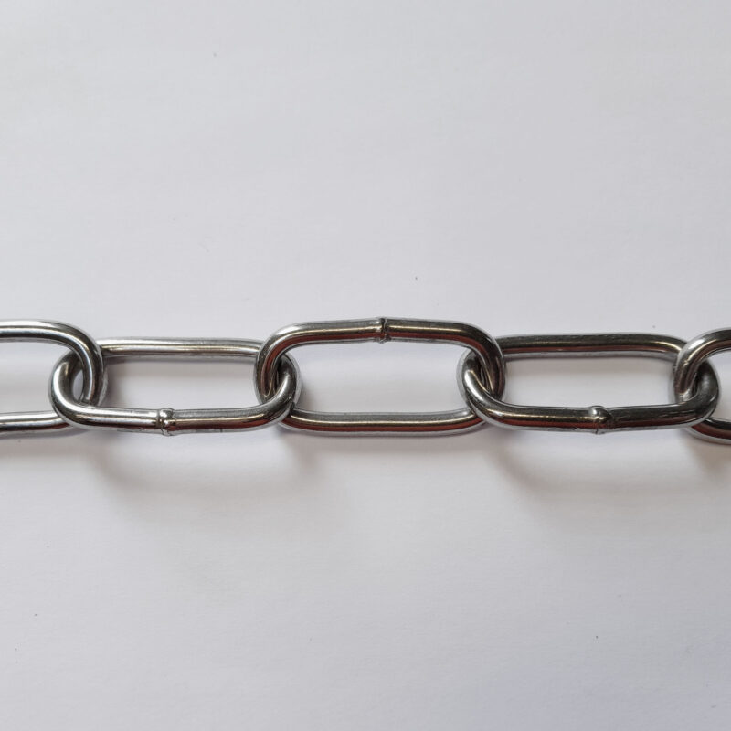 Rundstahlkette DIN 763 blank / Edelstahl