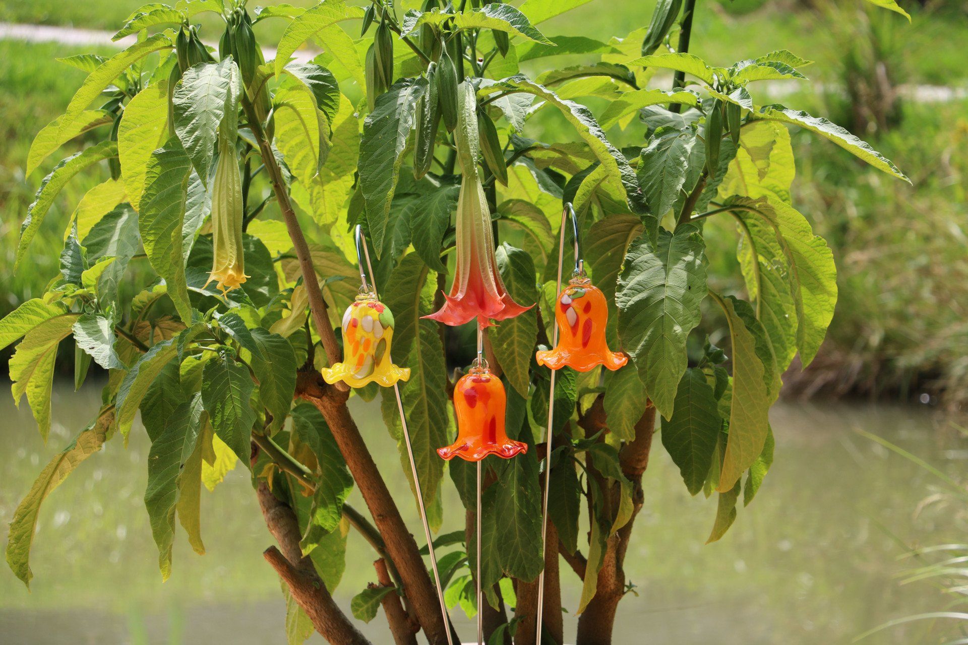Glasdekoration für Garten und Wohnbereich