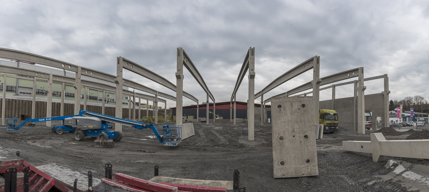 Fertigteilwerk und Betriebsgelände