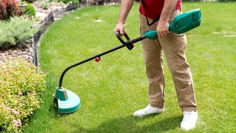 Battery-powered lawn trimmer with GaN motor control and Bluetooth LE