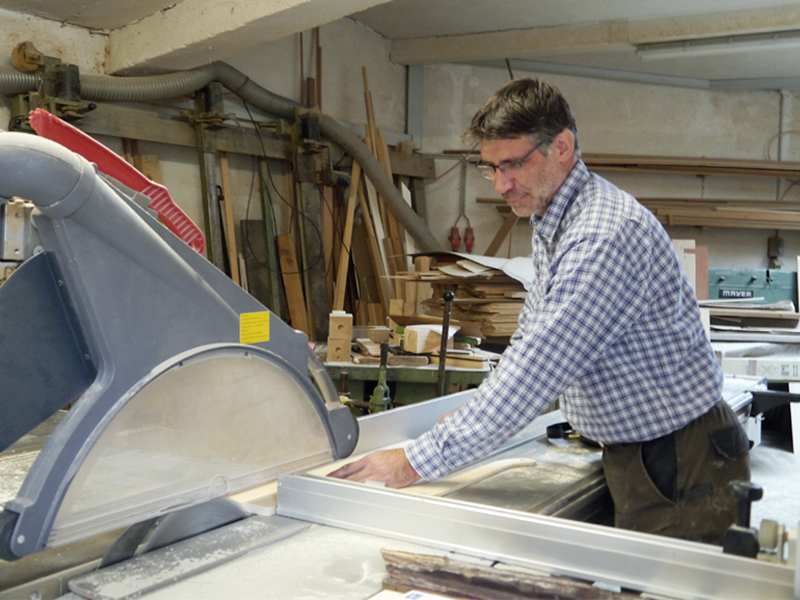 Albert Kain bei der Arbeit