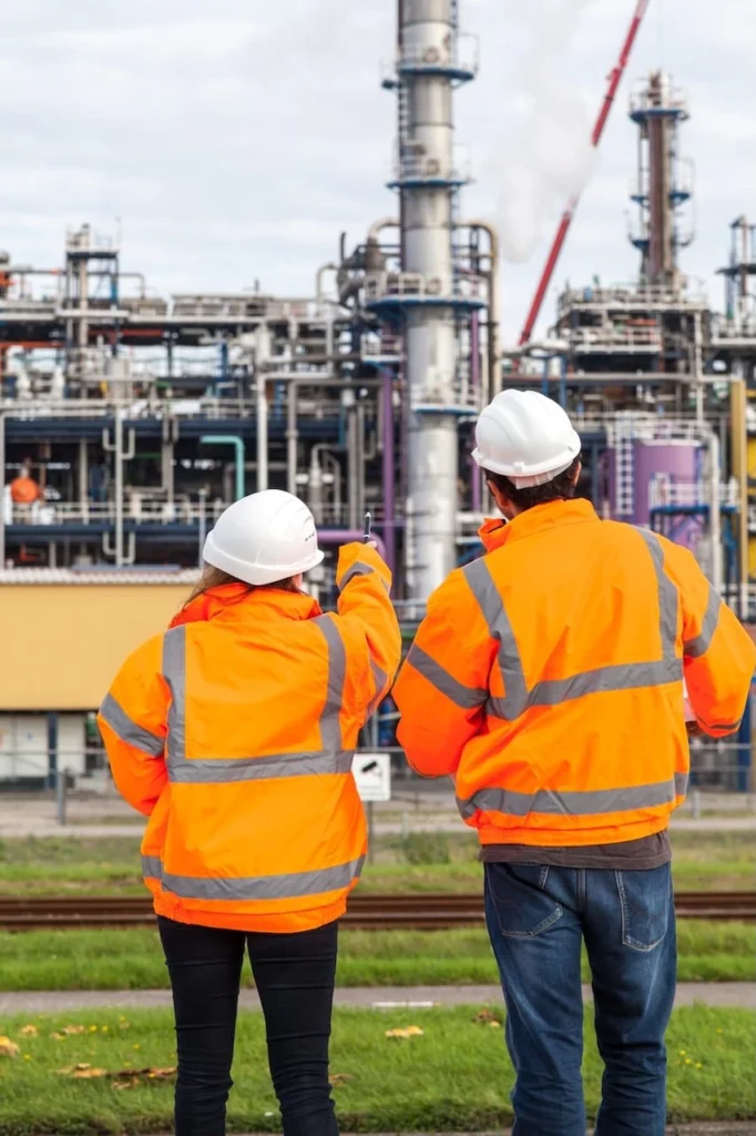AwSV experts during a site inspection of an industrial plant