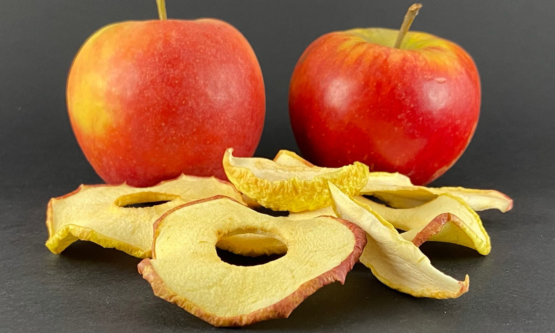 Getrocknete Apfelprodukte