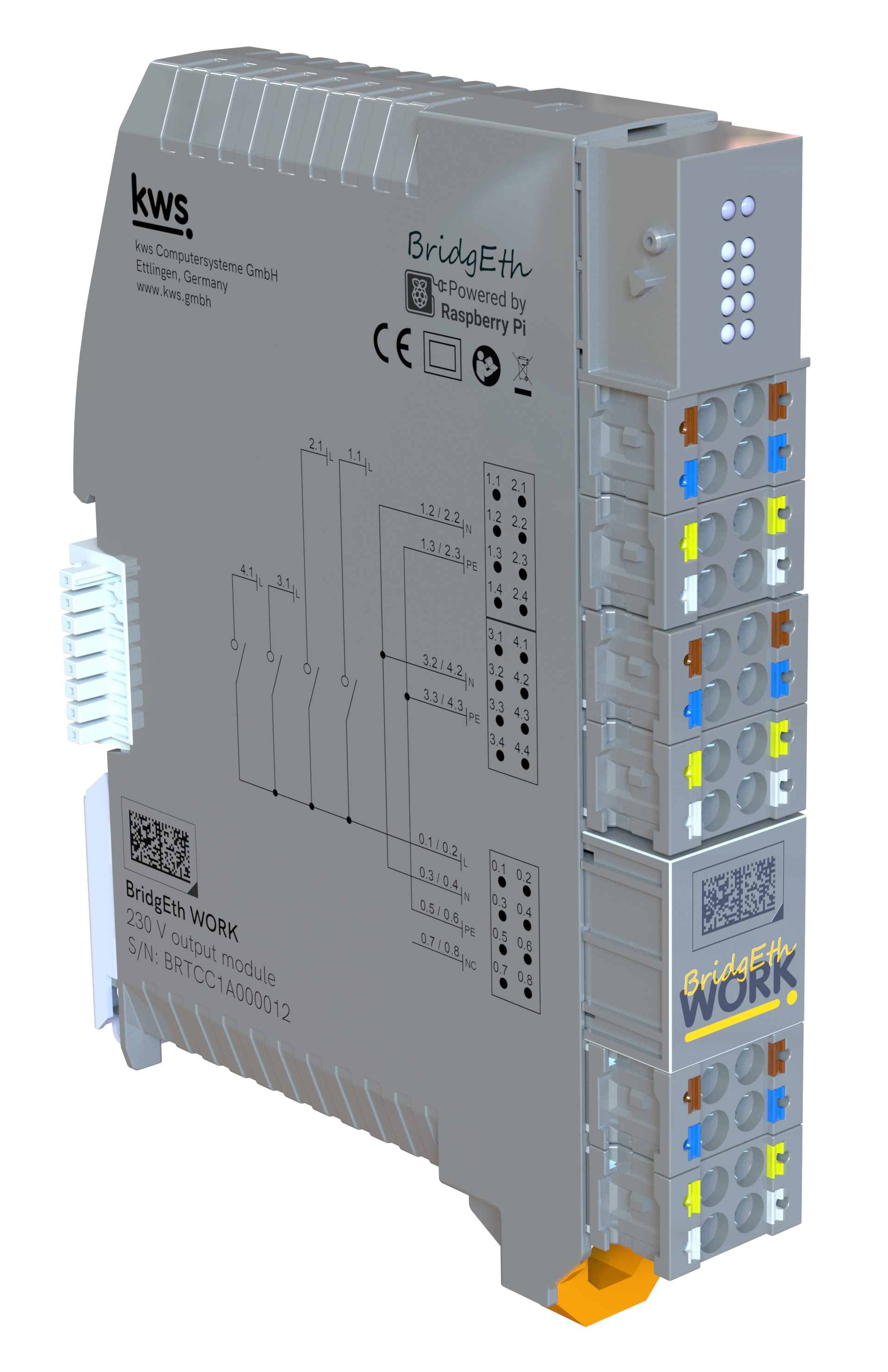 BridgEth WORK – 230V-Ausgangsmodul mit 4 Kanälen