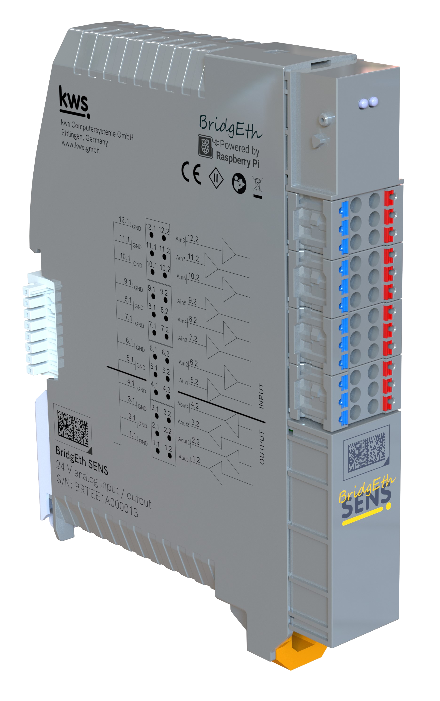 BridgEth SENS – Analogmodul mit 8 Eingängen und 4 Ausgängen