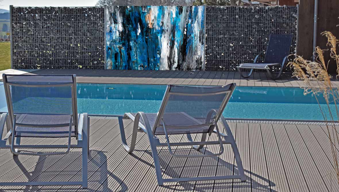 Design-Sichtschutz „Pool“