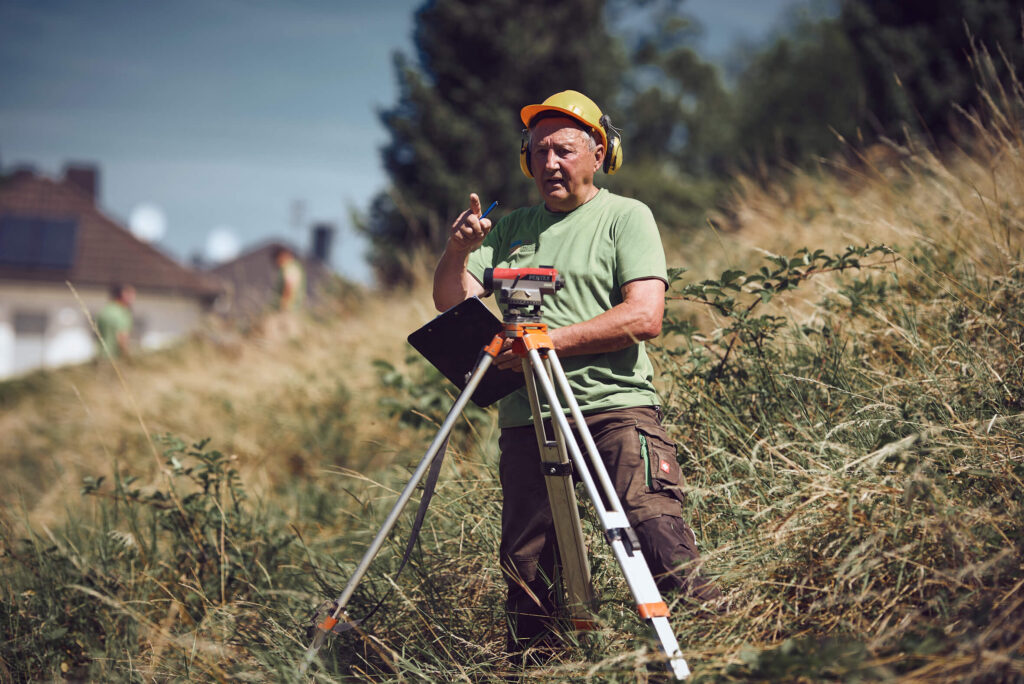 Probenahme auf der Baustelle