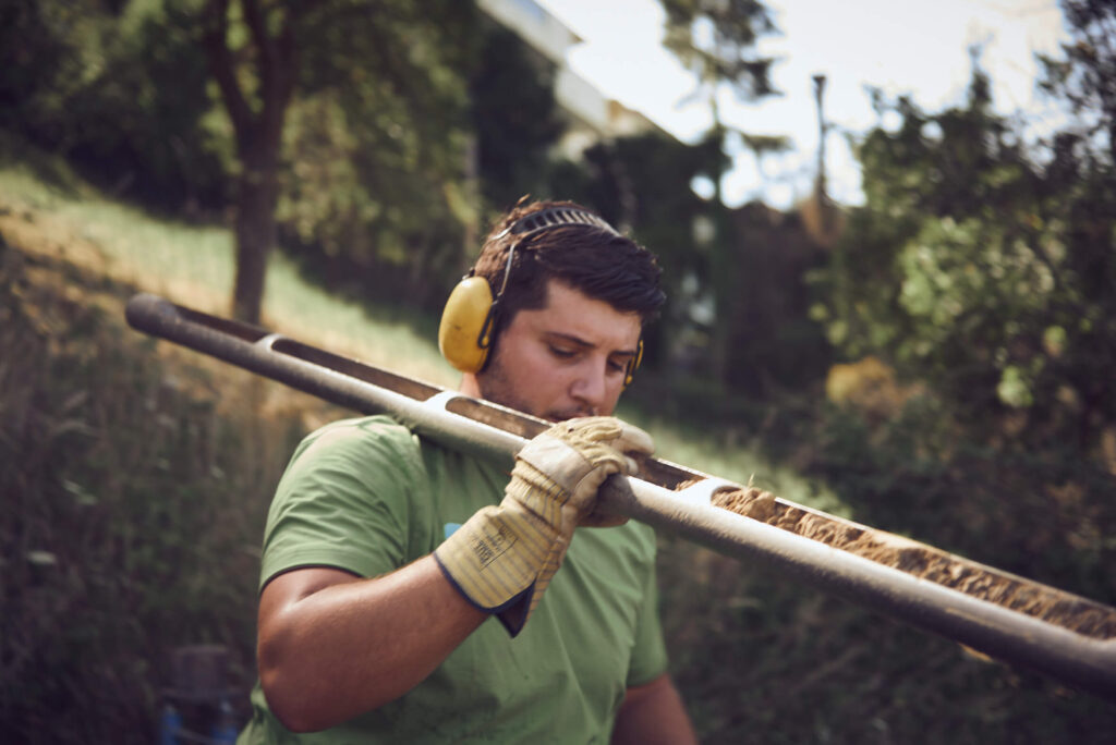 Arbeit im Gelände
