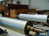 Roll with matt-finished surface