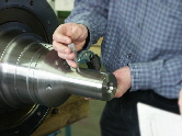 Quality check final inspection of a finished roll