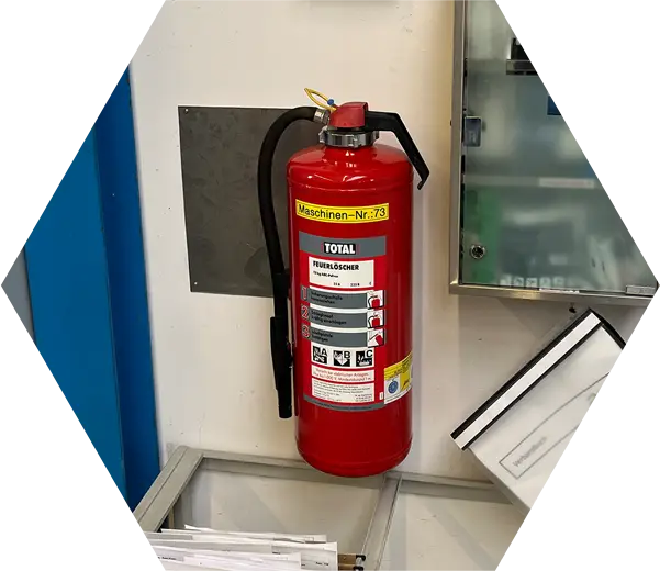 Fire-protected tool room