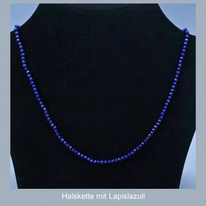 Halskette „Lapislazuli“, facettiert