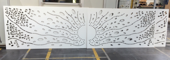 Sichtschutz aus MDF, 16 mm