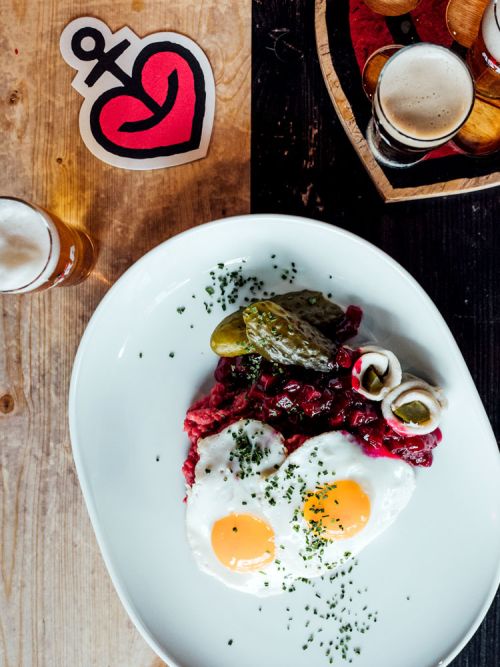 Essen im Brauhaus