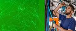 Rail cabling during maintenance