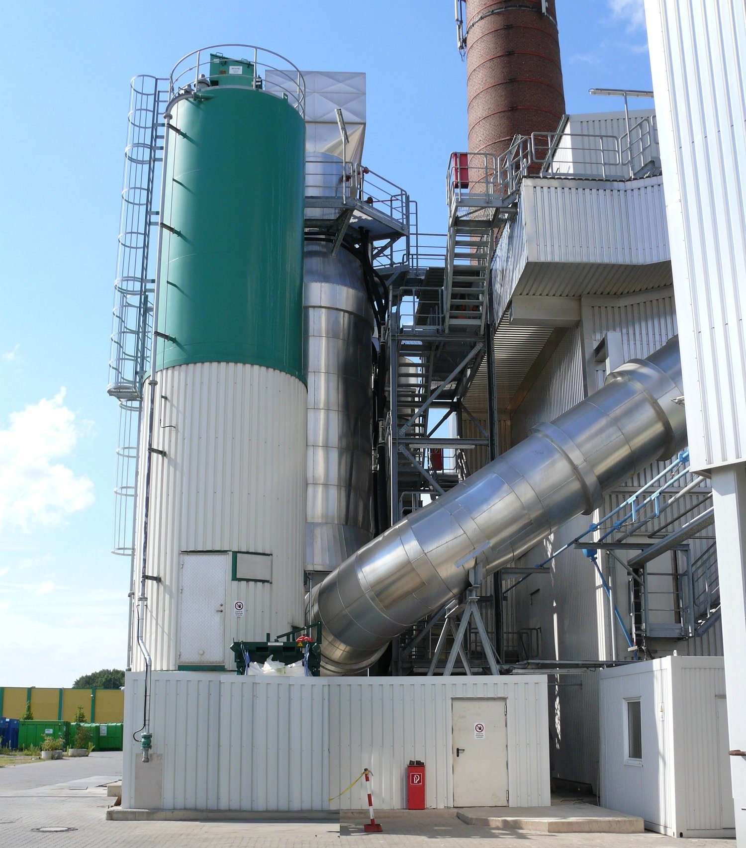 Silosystem mit Mahlhaus (Additivlager-, Dosier- und Förderanlagen)