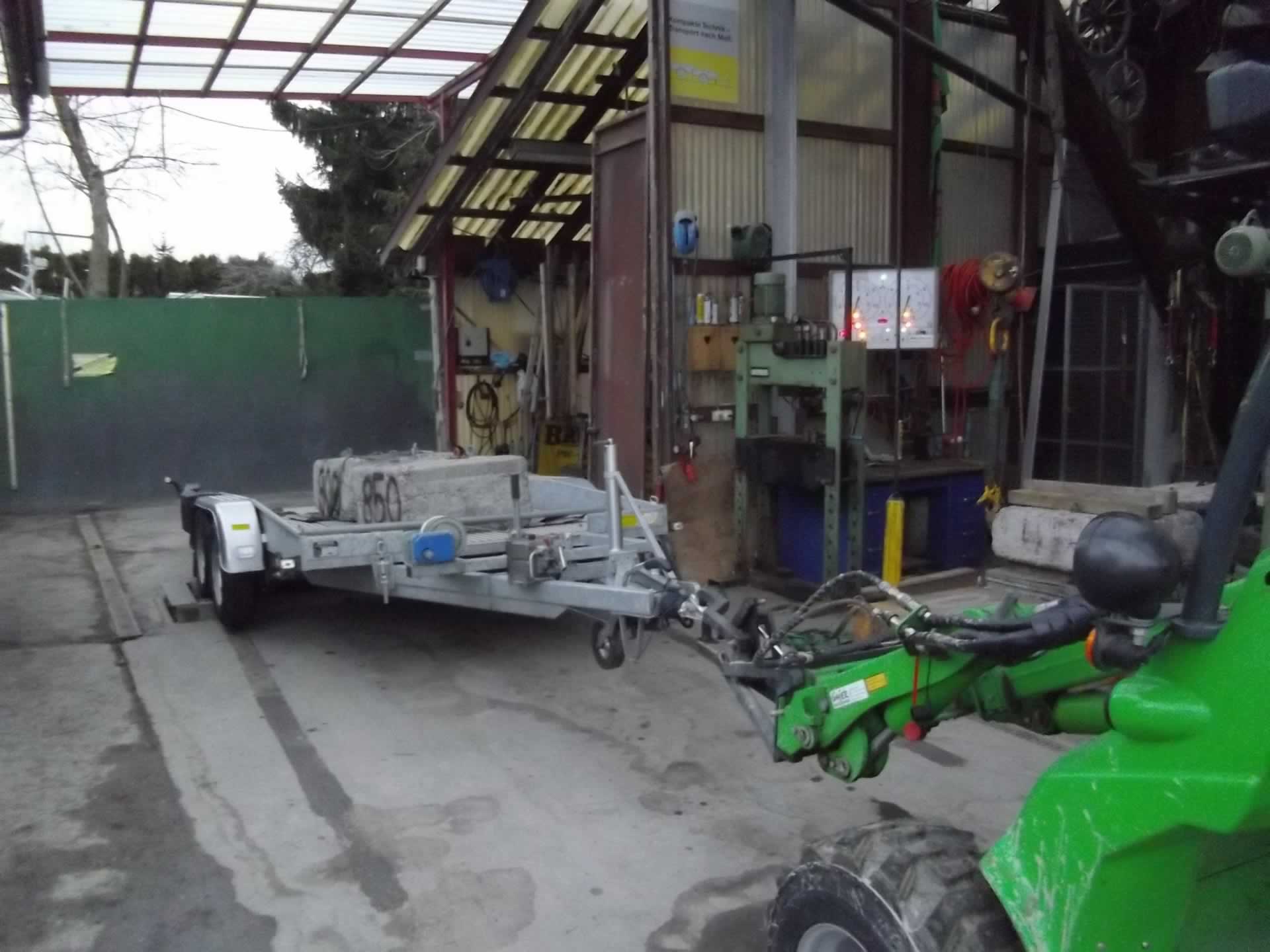 Anhänger in der Werkstatt