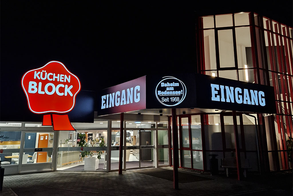Leuchtgehäuse Küchen Block