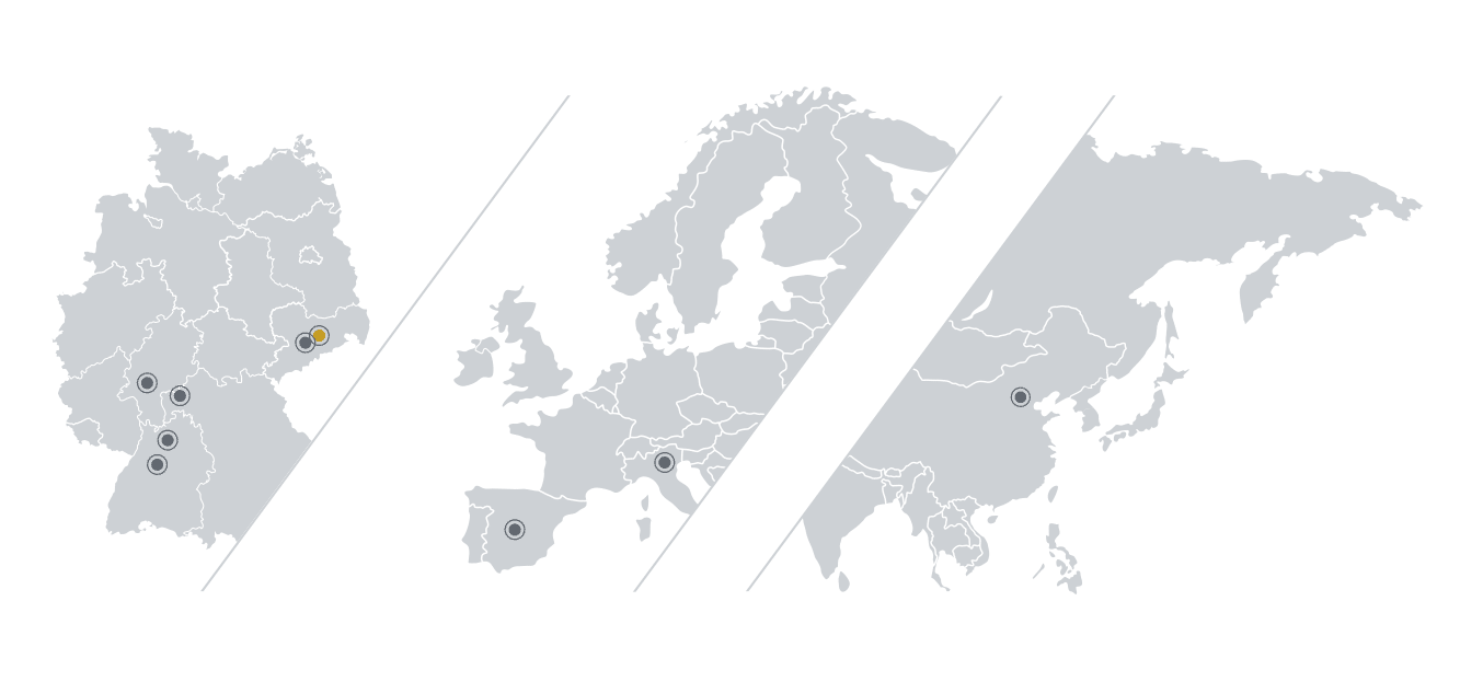 Standorte der Saxonia-Gruppe