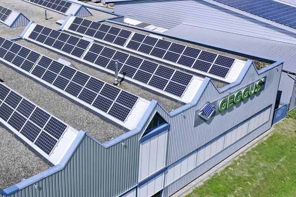 Photovoltaikanlage am Produktionsstandort