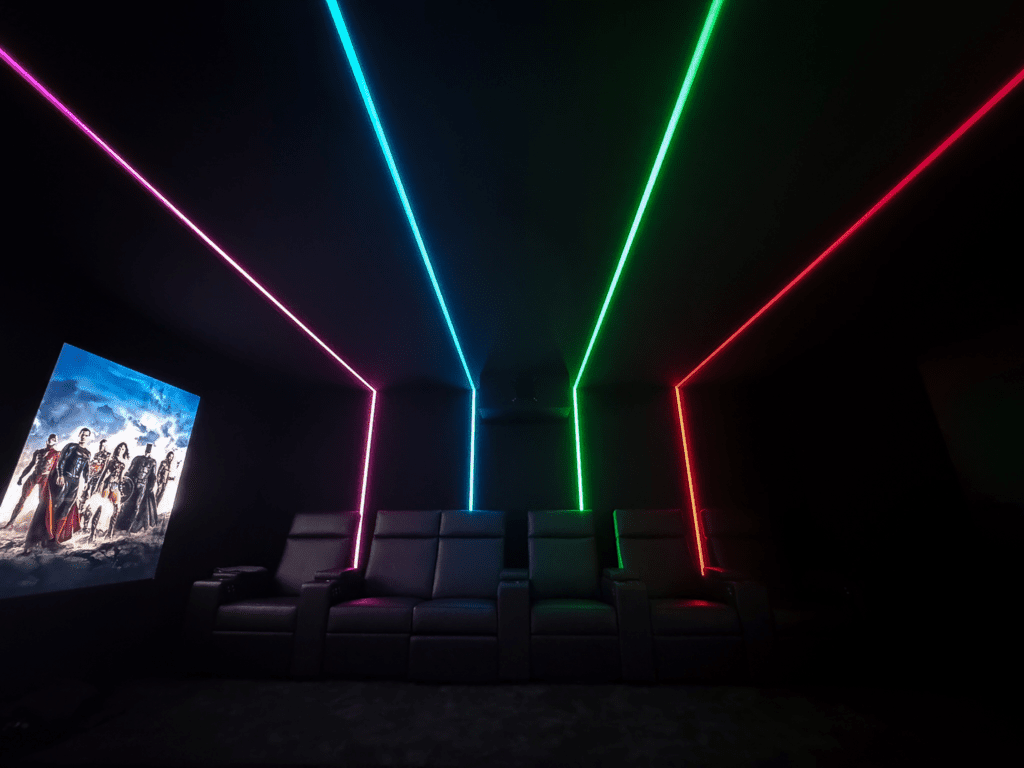 Heimkino mit LED-Beleuchtung