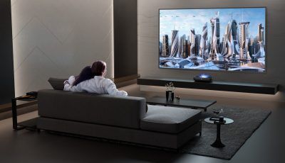 Home Cinema mit Hisense Laser TV