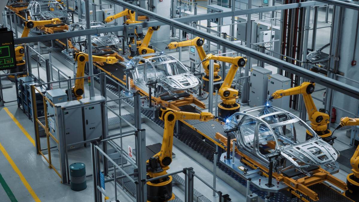 Automatisierte Fertigungslinie Automotive