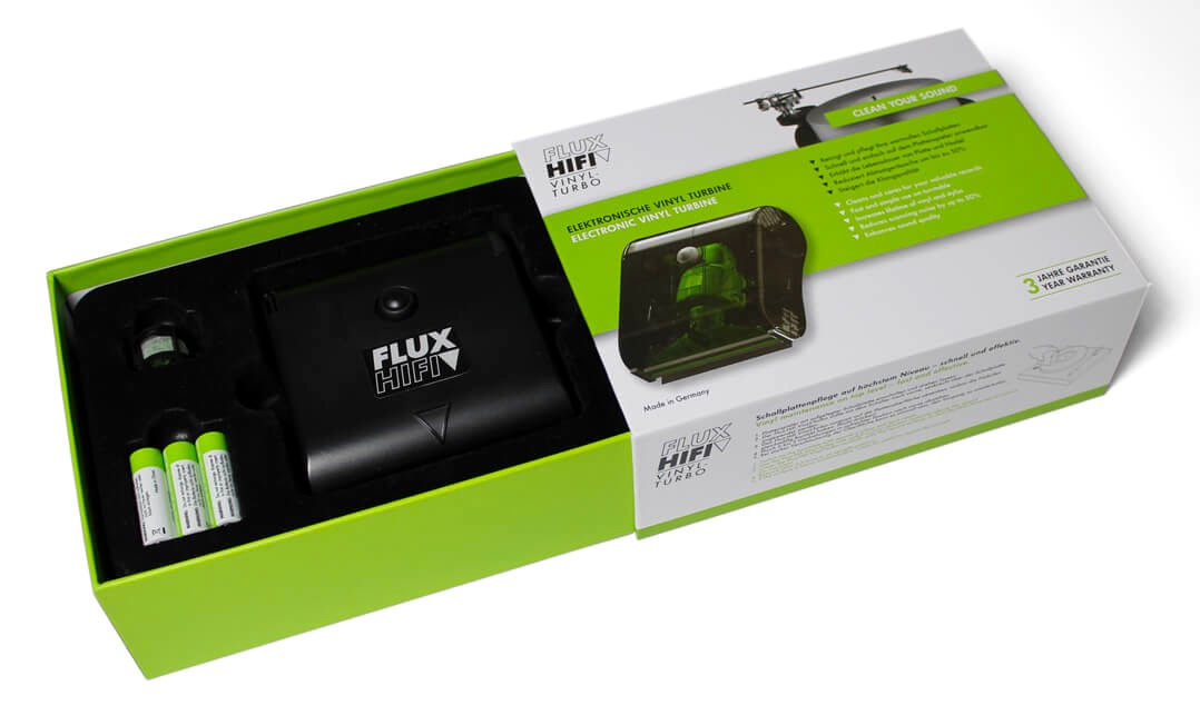 FLUX-Hifi Vinyl Turbo in Verpackung