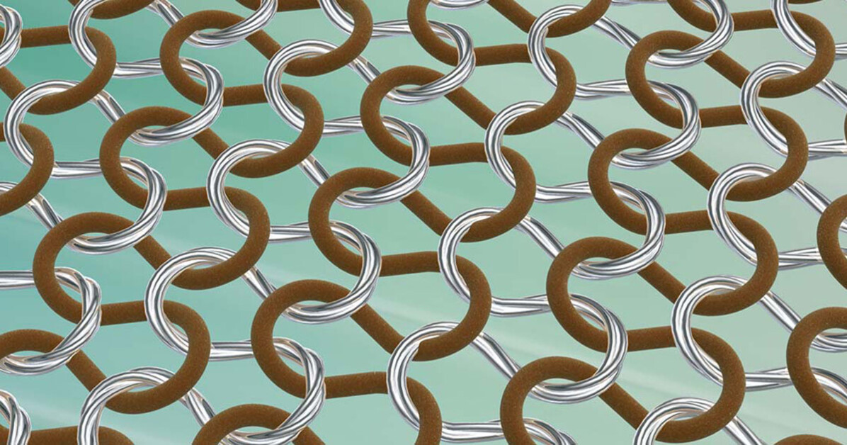 Illustration Gestrick mit Silberfaden