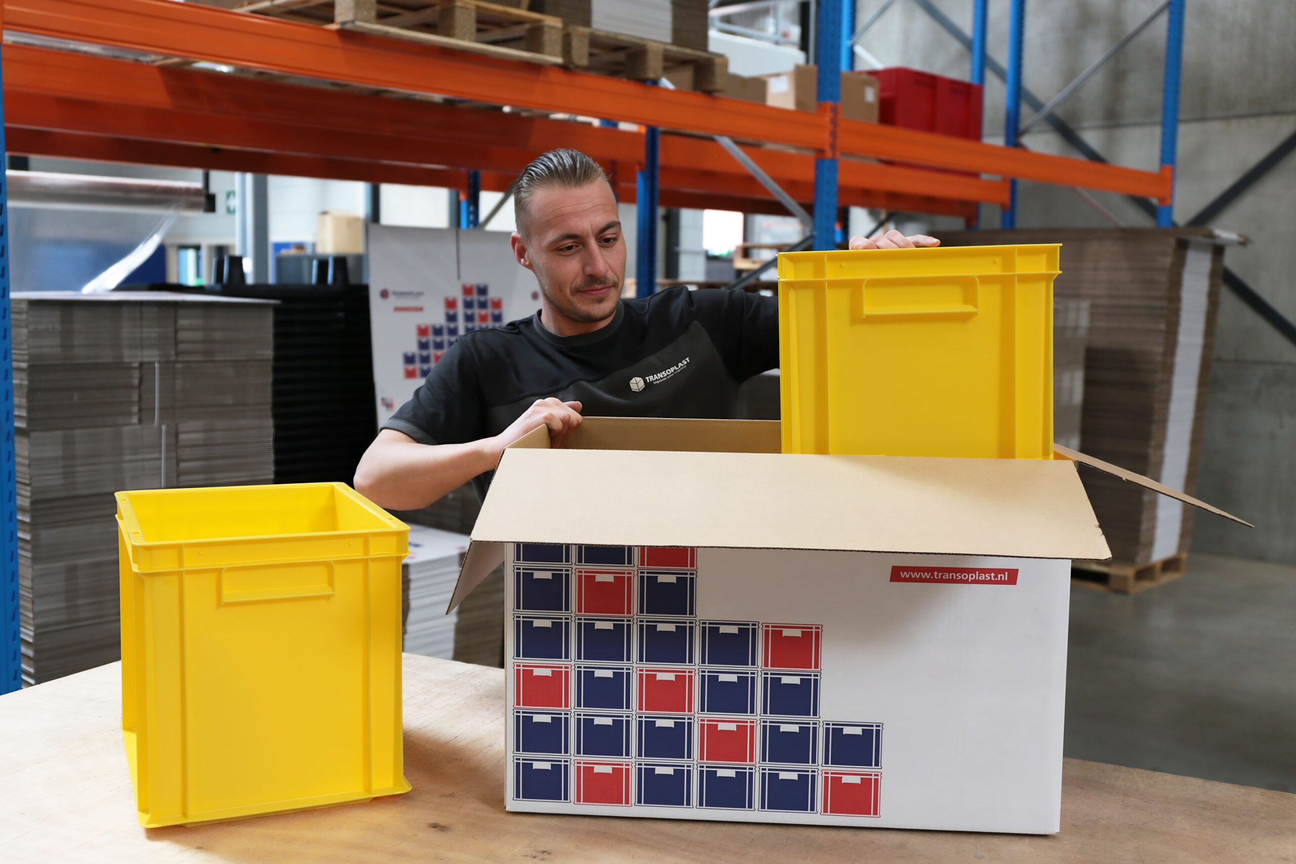Verpacken von Kisten