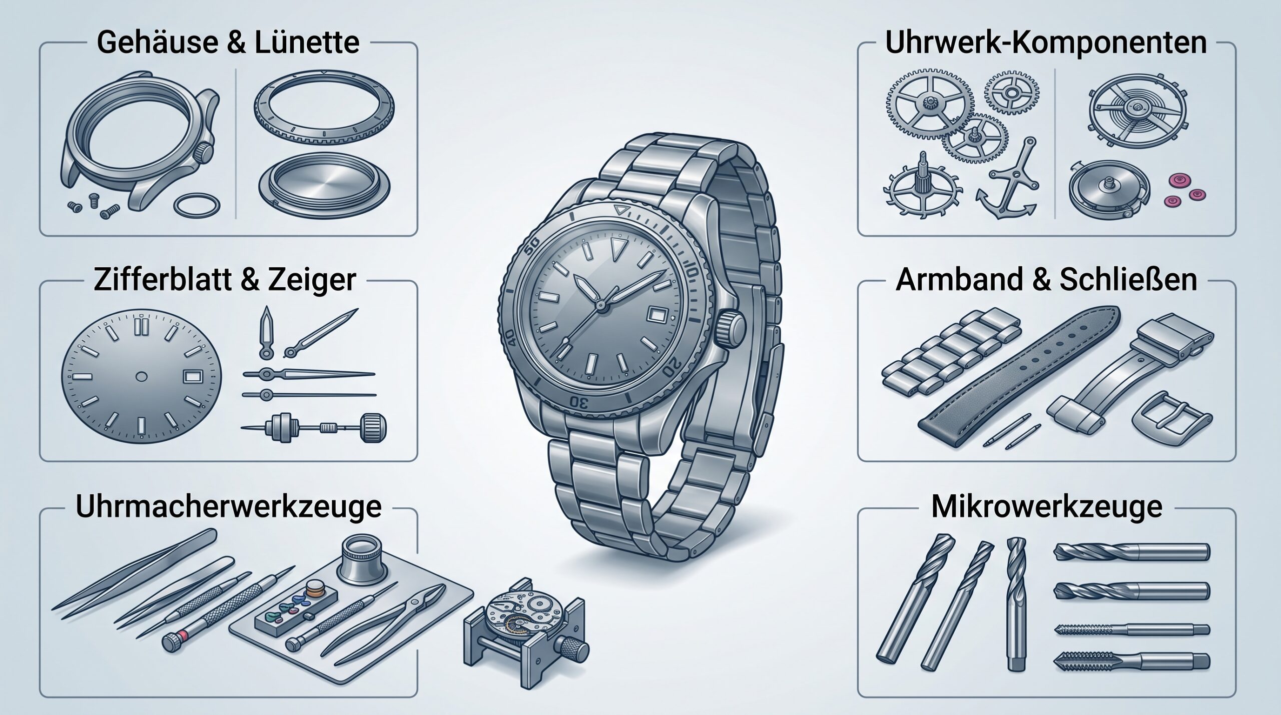 Bauteil Uhrenindustrie