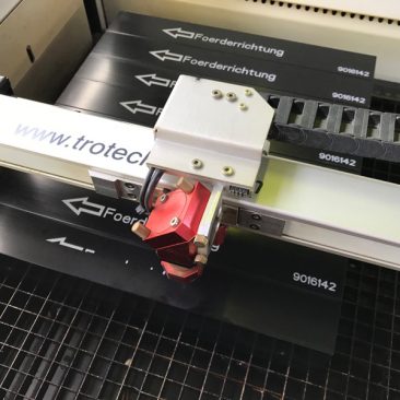 Lasergraviertes Bauteil