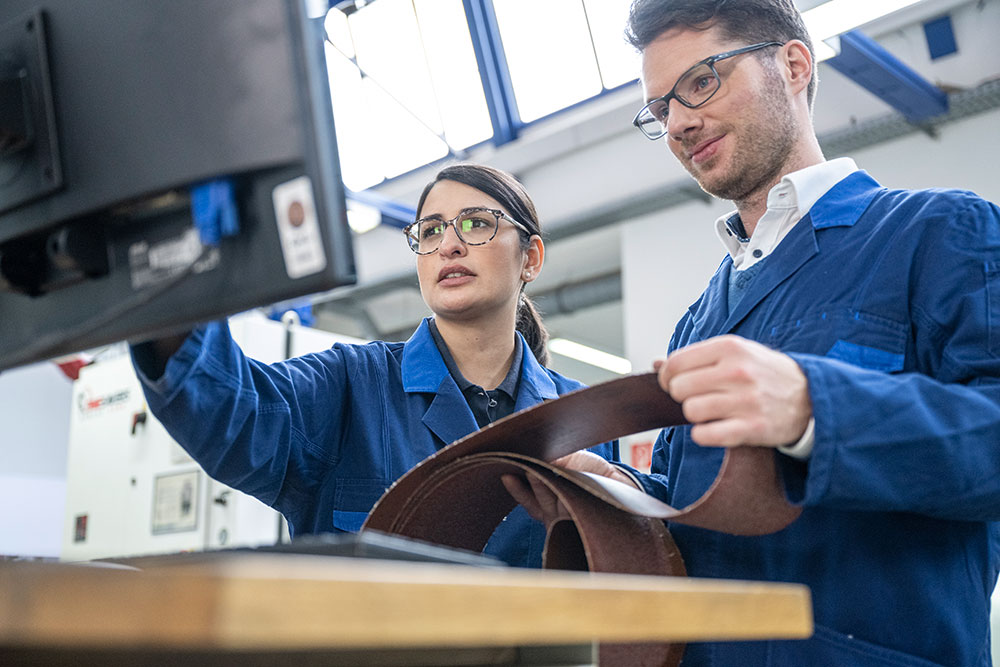 Mitarbeiter im technischen Meeting
