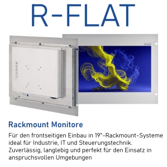 R-FLAT Rackeinbau-Monitor