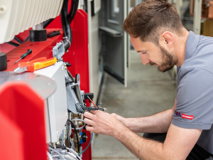 Servicetechniker im Einsatz
